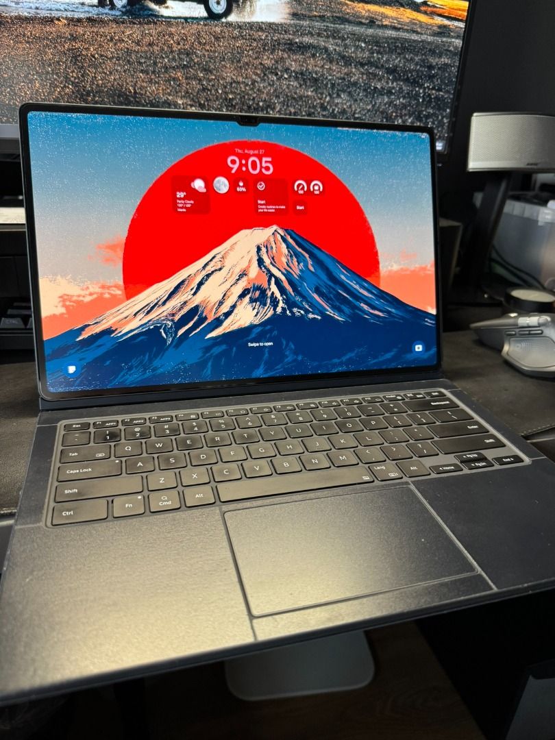 Samsung Galaxy Tab S9 Ultra 5G (Category: Android) located in Las Pinas. Submitted by owieeee (Listing ID 1457924351, Image 2). Description: Samsung Tab s9 Ultra Open line sim ready 5g 12gb/256gb (Expandable) With Samsung Keyboard and Pen Covered Artbox Healing Shield Paperlike Screen Protector Unit only + Pouch Las Pinas Area Only.