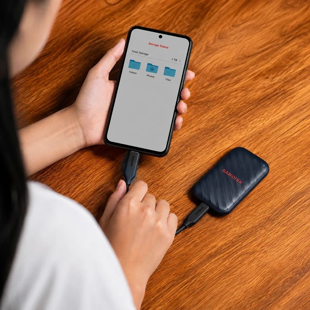 SanDisk 1TB Portable SSD USB 3.2 Gen 2 External Solid State Drive SDSSDE10-1T00 (Category: Hard Disks & Thumbdrives) located in San Juan City. Submitted by princessshyph (Listing ID 1457920542, Image 3). Description: 💾 SanDisk 1TB Portable SSD – SDSSDE10-1T00 Looking for fast and convenient portable storage? The SanDisk 1TB Portable SSD is a compact external SSD designed for quick file transfers, backups, and everyday storage. Its small and ligh