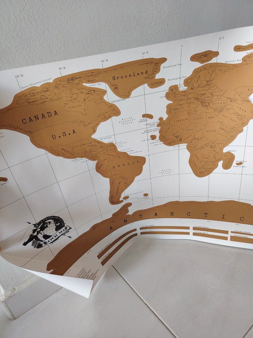 Scratch Map (Category: Other Stationery & Craft) located in Singapore. Submitted by cckongyt (Listing ID 1457982745, Image 3). Description: .