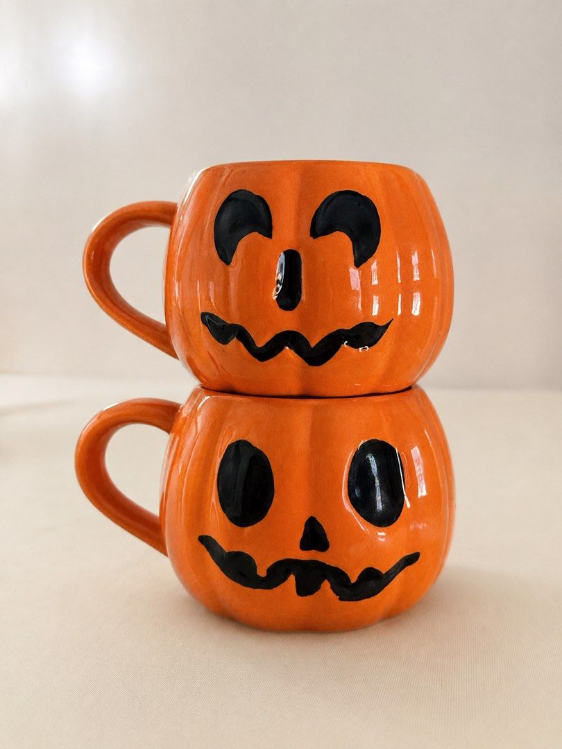 Set of 2 Stackable Pumpkin Mugs (Category: Coffee & Tea Tableware) located in Quezon City. Submitted by fragilebabies (Listing ID 1457999093, Image 1). Description: -249 Each Pumpkin Mug -400 if bundle Disclaimer: Please be reminded that these mugs are mall pull-out items. Minor imperfections such as small chips, slight paint chips, crazing (fine hairlines), and other minor marks may be present and are considered normal for mall pull-out items. T