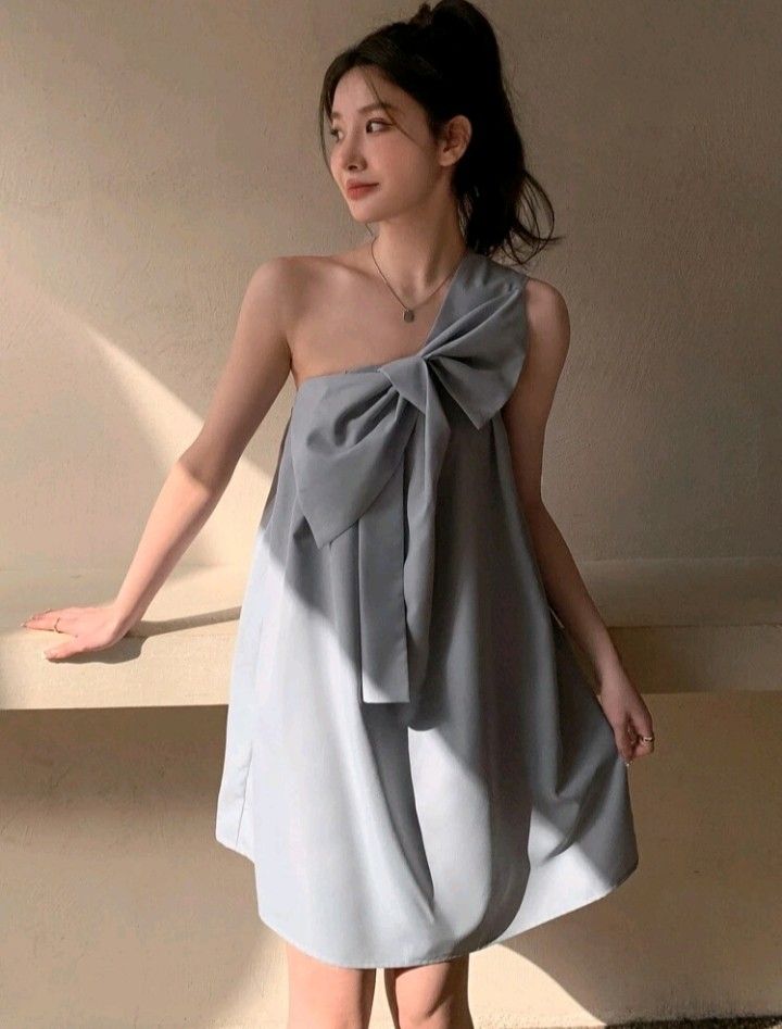 SHEIN DAZY Bow Front One Shoulder Dress (Category: Dresses) located in Leyte. Submitted by happyfish-3021c0 (Listing ID 1457977277, Image 1). Description: worn once only, when i did a photoshoot for my birthday. - size: Medium (can fit Large) price is NEGOTIABLE.