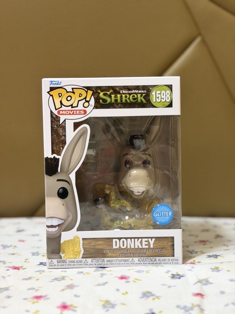 Shrek - Donkey #1598 Funko Pop (Category: Designer & Blind Box Toys) located in Las Pinas. Submitted by milkydeclutter (Listing ID 1458049593, Image 1). Description: BRAND NEW 10/10 condition. Never displayed. NOOB..