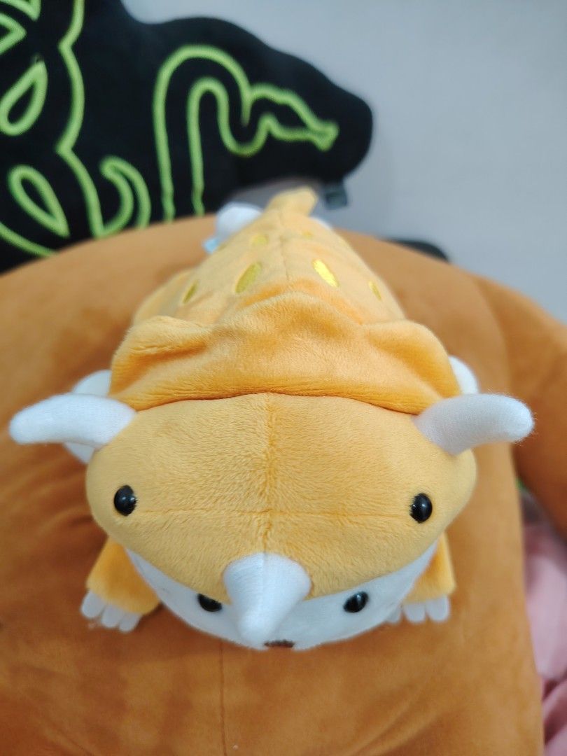 Sirotan (White Seal) (Category: Plushies & Soft Toys) located in Makati City. Submitted by jboxshop (Listing ID 1458031001, Image 3). Description: - Adorable white seal plush toy - Comes with a cute, removable dinosaur costume - Soft and cuddly material - Great for collectors or as a gift - Perfect for display or play.