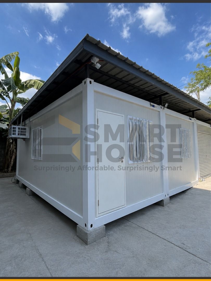 SMARTHOUSE PREFAB CONTAINER HOUSE (Category: Construction & Building Materials) located in Quezon City. Submitted by Smarthouseph (Listing ID 1457969050, Image 3). Description: Hindi lang bahay ang kayang gawin ng PREFAB. 👀 Sa Smarthouse one project, so many possibilities. From dream homes, offices, workspaces to commercial areas, accommodations, site facilities, and more —Smarthouse Prefab gives you a faster, smarter, and more practical way to 