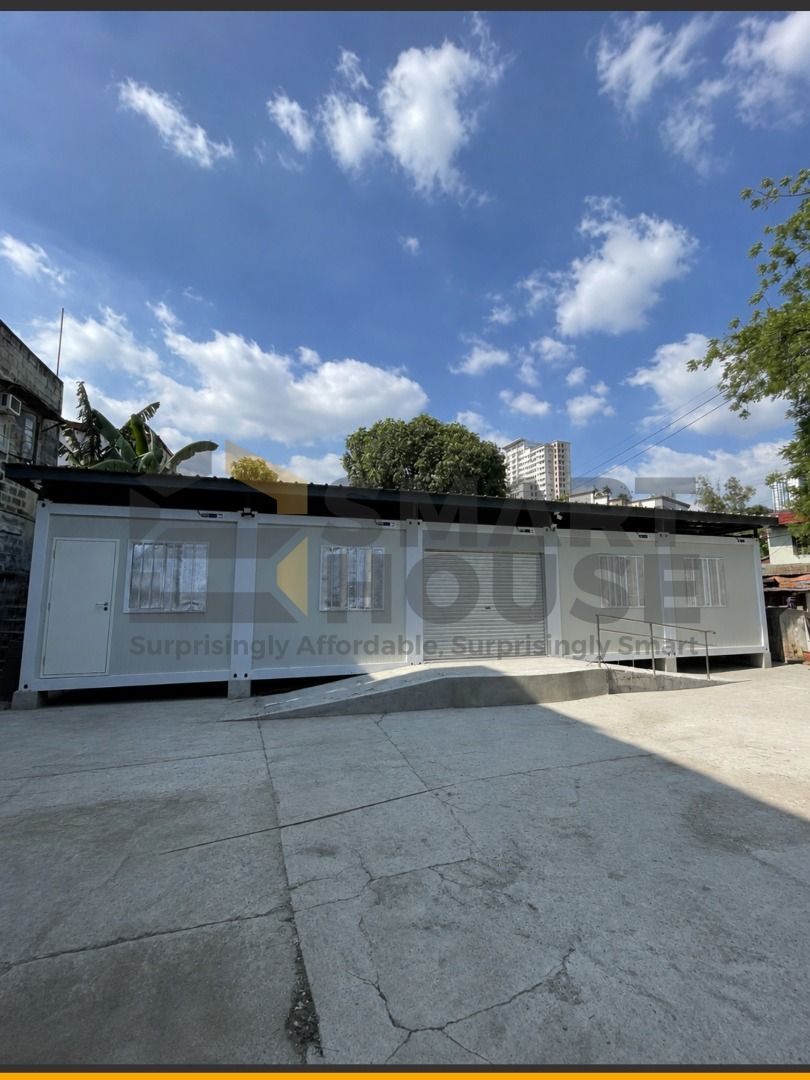 SMARTHOUSE PREFAB CONTAINER HOUSE (Category: Construction & Building Materials) located in Quezon City. Submitted by Smarthouseph (Listing ID 1457969050, Image 2). Description: Hindi lang bahay ang kayang gawin ng PREFAB. 👀 Sa Smarthouse one project, so many possibilities. From dream homes, offices, workspaces to commercial areas, accommodations, site facilities, and more —Smarthouse Prefab gives you a faster, smarter, and more practical way to 