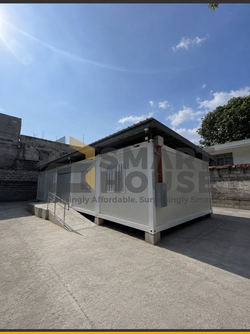 SMARTHOUSE PREFAB CONTAINER HOUSE (Category: Construction & Building Materials) located in Quezon City. Submitted by Smarthouseph (Listing ID 1457969050, Image 1). Description: Hindi lang bahay ang kayang gawin ng PREFAB. 👀 Sa Smarthouse one project, so many possibilities. From dream homes, offices, workspaces to commercial areas, accommodations, site facilities, and more —Smarthouse Prefab gives you a faster, smarter, and more practical way to 