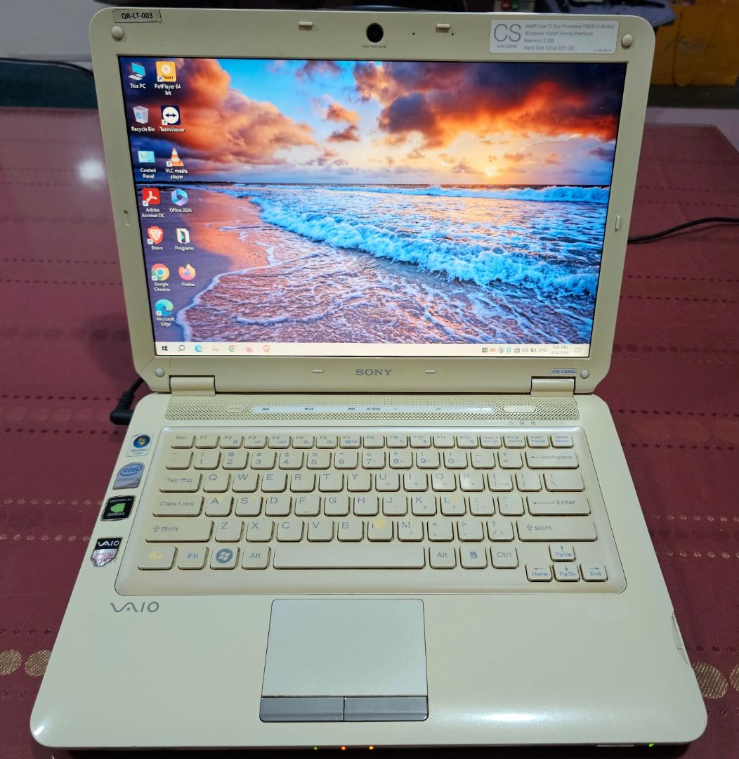 Sony Vaio PCG 3E5P Notebook Laptop (Category: Laptops & Notebooks) located in Paranaque City. Submitted by lyjames (Listing ID 1457989237, Image 1). Description: Note: Please read first before inquiring Hindi na ako magrereply kung nandito na ang sagot sa details ng ad. Sony Vaio PCG 3E5P Notebook Laptop Intel Core 2 Duo P8600 2.4ghz 2 Cores 2 Threads 4gb RAM 320gb Hard drive Nvidia Geforce 9300M GS Gpu DVDRW Drive 14.1inch LCD 1280x800 resolutio