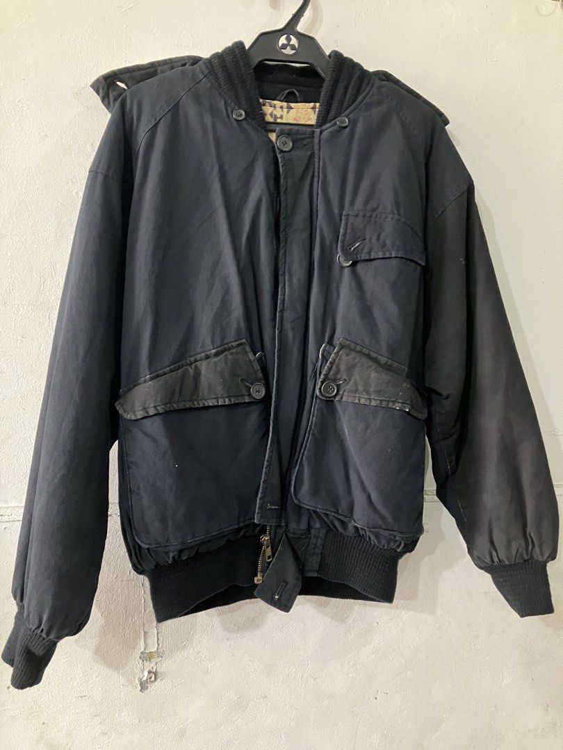 Space plan bomber jacket (Category: Coats, Jackets and Outerwear) located in Angeles City. Submitted by jnwsurplus (Listing ID 1458000784, Image 1). Description: vintage-style bomber jacket featuring a ribbed collar, full zip and button closure, and front utility pockets with button flaps..