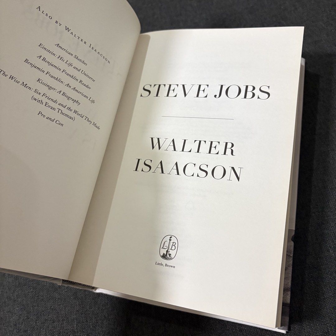 Steve Jobs by Walter Isaacson (Category: Storybooks) located in Imus. Submitted by declutter201 (Listing ID 1458089968, Image 3). Description: Price: P300 Prio payo Location: Imus, Cavite MOP: BDO, Gcash, Maya, GoTyme MOD: GGX, J&T, SDD RFS: Decluttering You can message me for more details.