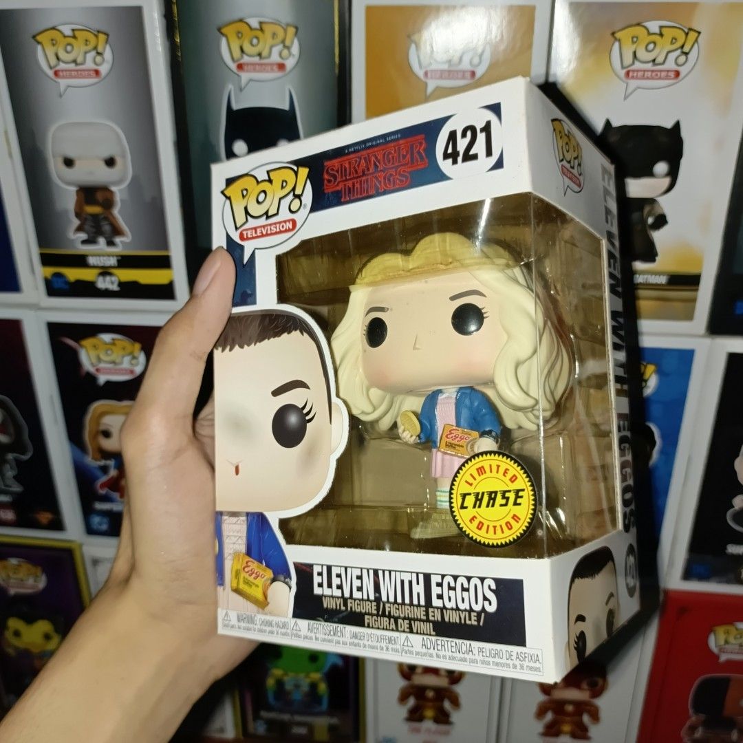 Stranger Things Funko Pop! Eleven With Eggos #421 Chase (Category: Designer & Blind Box Toys) located in Marikina City. Submitted by spiderraff (Listing ID 1458054477, Image 1). Description: 9/10 box condition.