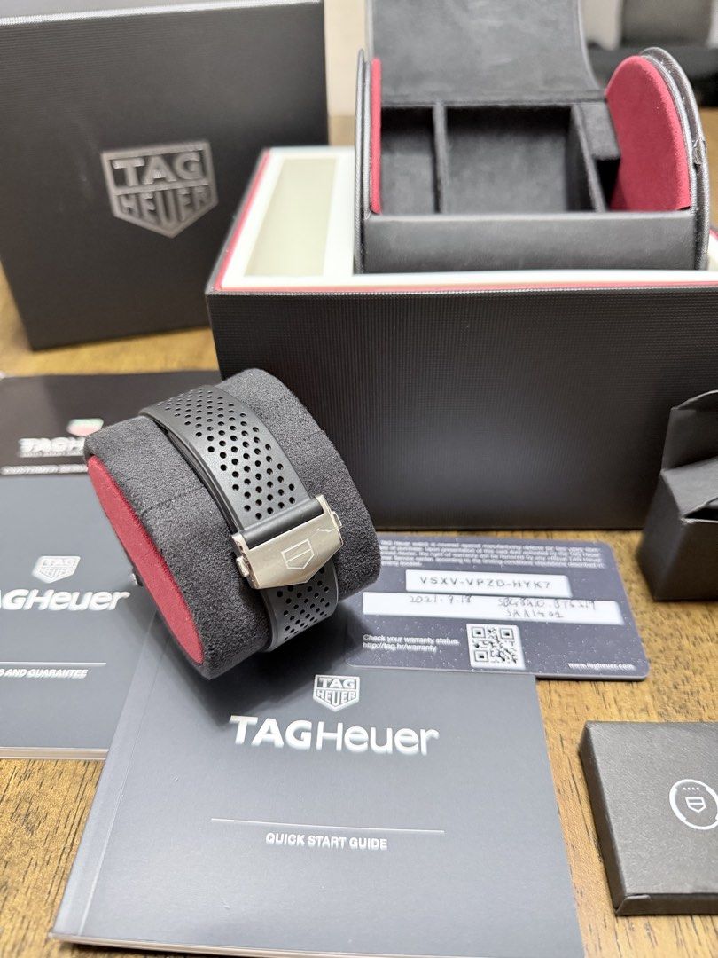 Tag Heuer Connected Caliber E3 45MM (Category: Luxury Watches) located in Quezon City. Submitted by christineboller (Listing ID 1457986970, Image 2). Description: Tag Heuer Connected Caliber E3 45MM Steel sapphire crystal watch Model SBG8A10.BT6219 Both for sports, casual and business watch. Water resistance: 50m Touch screen Case: Steel Fixed ceramic bezel Rubber strap material in black Buckle folding clasp Steel push buttons Battery capacity: 4