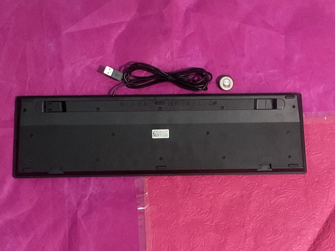 Tech for Sale | Dell USB Wired Keyboard and Mouse Combo (Category: Computer Keyboard) located in San Jose del Monte. Submitted by preloved.to.newlove (Listing ID 1457956869, Image 3). Description: 🛍️ FEATURES 🛍️ 1. Model KB216p 2. Number of Keys: 104 3. English+Arabic QWERTY Keyboard 4. USB Wired Mouse from same brand 📍 FLAWS 📍 1. Missing one foldable keyboard riser 2. Minimal Scratching behind keyboard case ☑️ Tested and confirmed working ☑️
