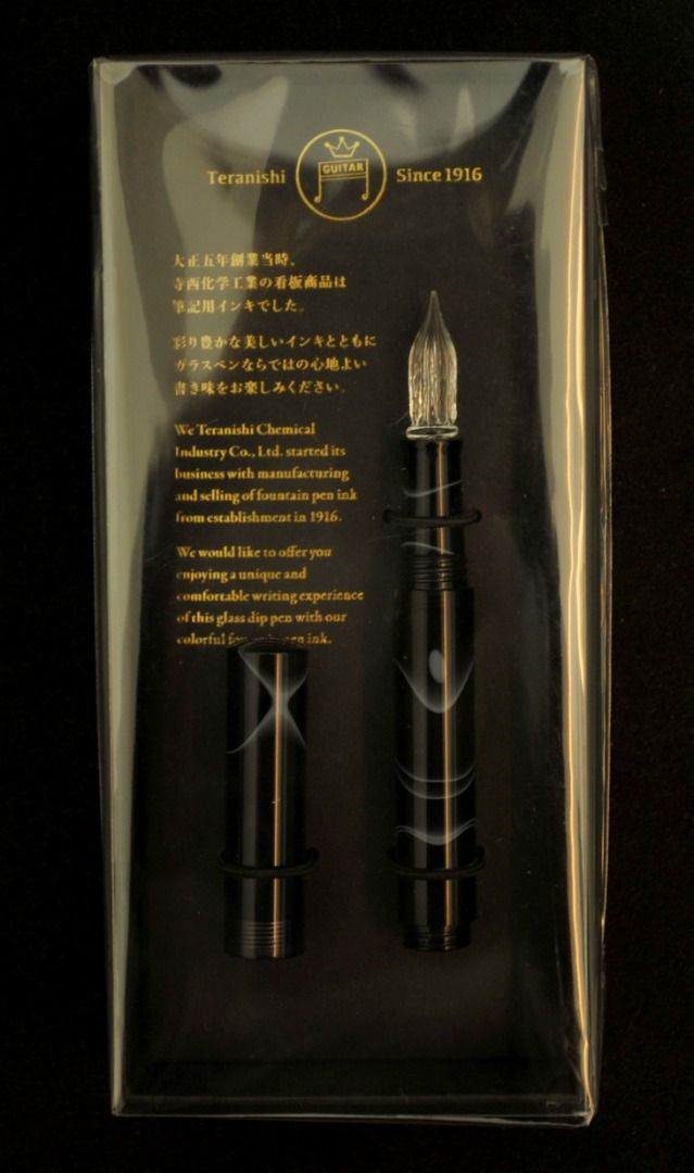 Teranishi Guitar - Glass Dip Pen (Category: Musical Instruments) located in Manila. Submitted by theonlinewarehouse (Listing ID 1458011983, Image 1). Description: Teranishi Guitar - Glass Dip Pen with Cap Cosmo Black .