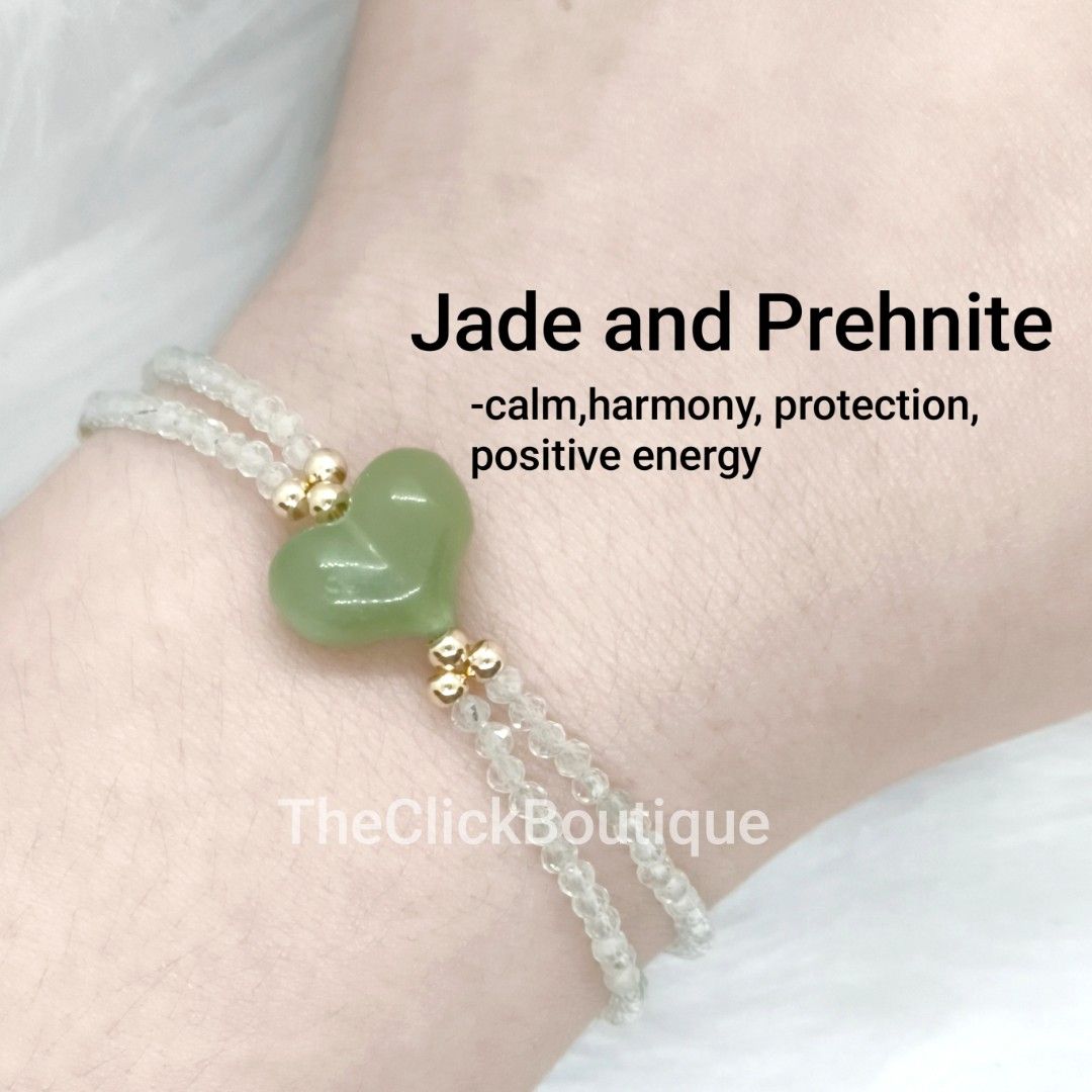 TheClickBoutique Crystal Bracelets - Various Stones Available (Category: Bracelets) located in Quezon City. Submitted by theclickboutique (Listing ID 1457924260, Image 3). Description: - Handmade bracelets by TheClickBoutique - Available stones: Rose Quartz, Fluorite, Jade, Prehnite, Aquamarine, Clear Quartz, Tiger Eye, Malachite, Freshwater Pearls, Golden Obsidian, Aquamarine & Pearl Shell, Terahertz - Each stone possesses unique properties (lov