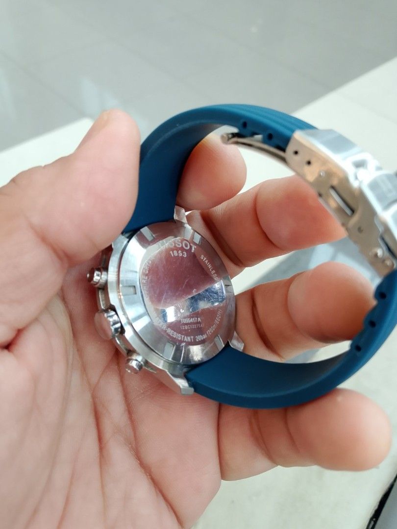Tissot PRC200 Chronograph (Category: Men's Watches) located in Cebu City. Submitted by aceoftime (Listing ID 1455304650, Image 2). Description: Pre-owned In good working condition Swiss Made Sapphire crystal Swiss analog chronograph quartz with date display Watch only Our Guarantee: 💯 Authentic All watches are checked by our experienced tech to ensure good functionality Please manage your expectations since these are preloved watches some may sh