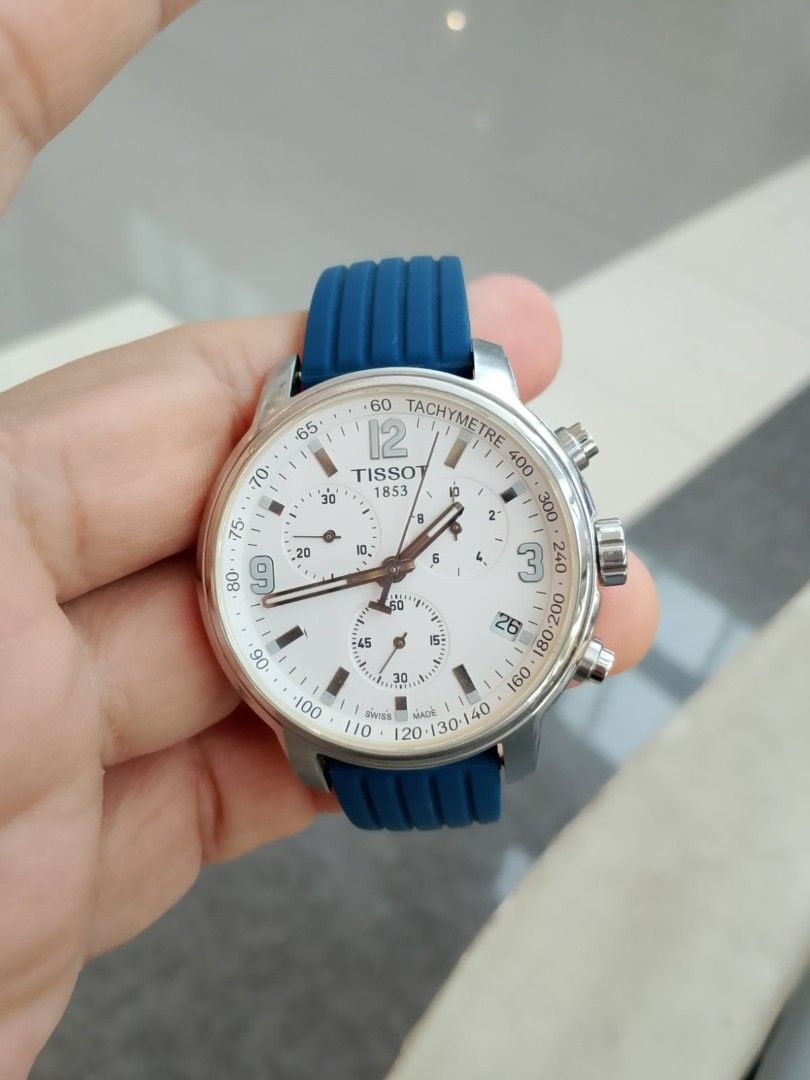 Tissot PRC200 Chronograph (Category: Men's Watches) located in Cebu City. Submitted by aceoftime (Listing ID 1455304650, Image 1). Description: Pre-owned In good working condition Swiss Made Sapphire crystal Swiss analog chronograph quartz with date display Watch only Our Guarantee: 💯 Authentic All watches are checked by our experienced tech to ensure good functionality Please manage your expectations since these are preloved watches some may sh