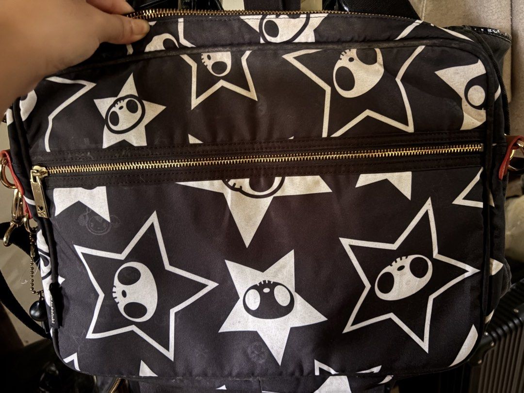 tokidoki laptop bag (Category: Tote Bags) located in Imus. Submitted by jahygge (Listing ID 1457974733, Image 1). Description: · black tokidoki laptop bag with skull & star pattern. can fit up to 15" laptops. || previous sold tokidoki laptop bag — https://carousell.app.link/Ga5ICWBrW5b · only used once or twice, but kept in storage for a long time. can be washed. · authentic, bought from usa. 🇺🇸 · rfs: in need of funds..
