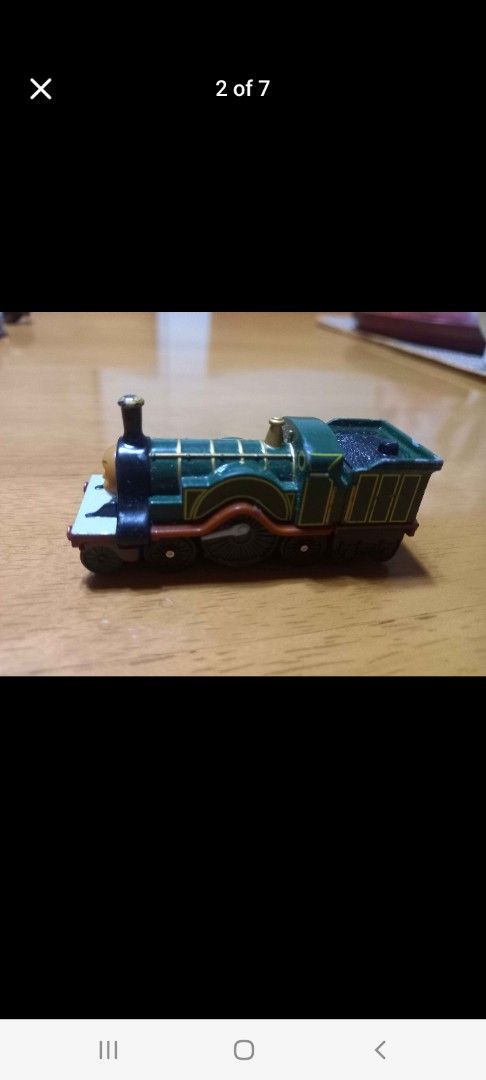 Tomica Thomas & Friends Emily Train Toy (Category: Vehicle & Diecast Models) located in Manila. Submitted by riaring88 (Listing ID 1458067115, Image 2). Description: - Tomica Emily toy train - Green engine from Thomas & Friends -die cast - Perfect for collectors/ enthusiasts .