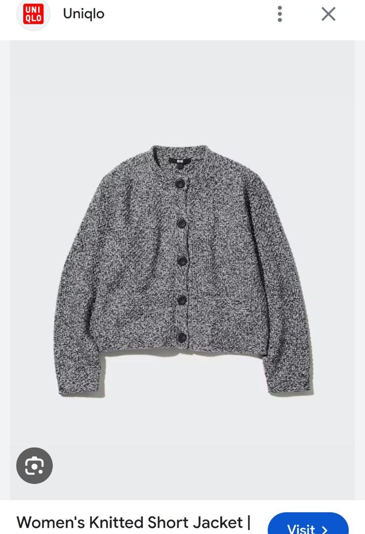 UNIQLO Knitted Short Jacket (Category: Coats, Jackets and Outerwear) located in Basista. Submitted by purpleens_shop (Listing ID 1457970742, Image 3). Description: .