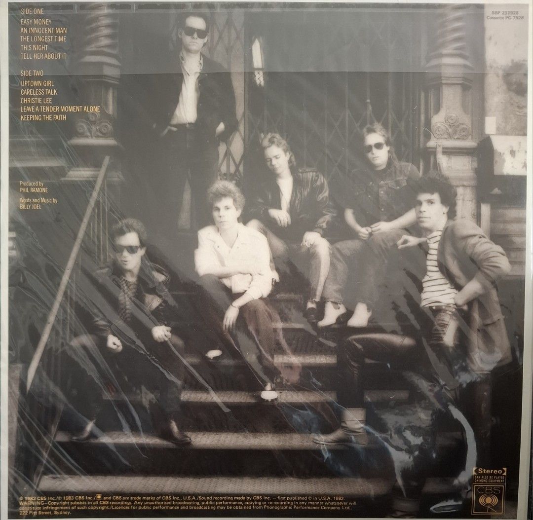 (Vinyl) Billy Joel: An Innocent Man (Category: Vinyls) located in Makati City. Submitted by decluttermp (Listing ID 1457927344, Image 2). Description: - Condition: Near Mint - Made In Australia - With plastic.sleeve.