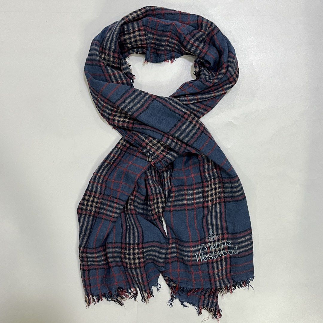 VIVIENNE WESTWOOD PLAID SCARF (Category: Luxury Accessories) located in Bacolod City. Submitted by the.finest (Listing ID 1458056603, Image 2). Description: Vivienne Westwood Plaid Scarf - Fringed edges Condition: 9/10 has small hole 1,500+shipping fee.