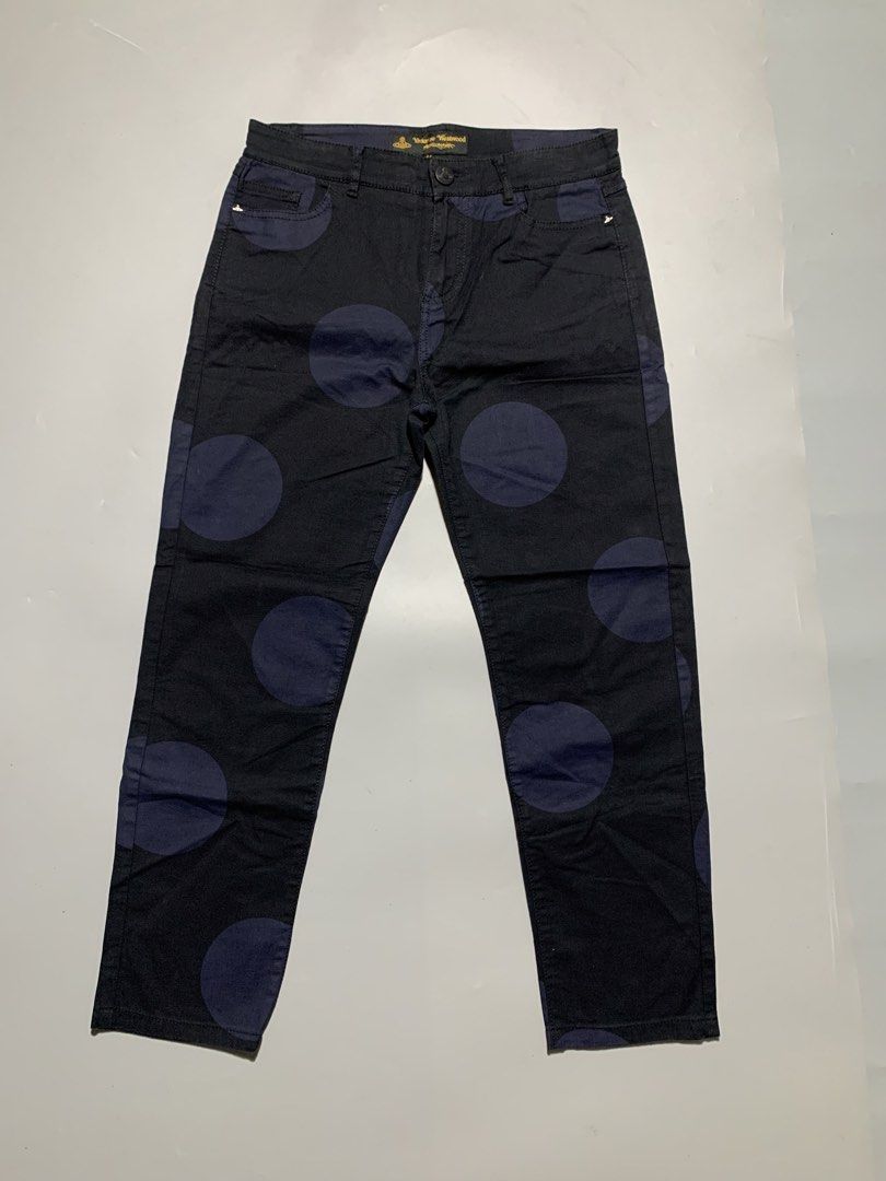 VIVIENNE WESTWOOD POLKA TROUSER (Category: Jeans) located in Taguig. Submitted by thehookv1 (Listing ID 1457950358, Image 1). Description: VIVIENNE WESTWOOD POLKA TROUSER SIZE 44 ON TAG 28-30 tape measured 35 length EXCELLENT CONDITION AUTHENTIC TAGUIG DM ME .