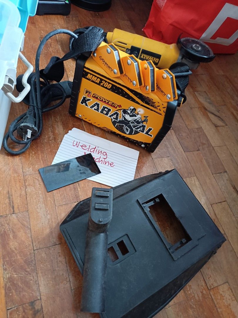 Welding Machine with 47 PC welding rod (Category: Construction Tools & Equipment) located in Manila. Submitted by ilovesupersale (Listing ID 1457970190, Image 1). Description: grinder 999 welding Machine 999 scheduled pickup gcash payment welding rod 47pcs Tupperware free free free.