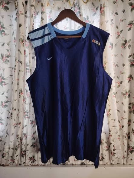 Y2K LEBRON NIKE TANKTOP JERSEY // Large (Category: Activewear) located in Legazpi City. Submitted by urbangarmentsarch4500 (Listing ID 1458029856, Image 1). Description: Y2K LEBRON NIKE TANKTOP JERSEY Excellent Condition Large Tall W 22 L 32 NO ISSUE👾 Color rate 10/10 GRAB 650 (Automatically YOURS)⛓️ --- ‼️w/ FREE STICKERS FOR EVERY PURCHASE⁉️ 🛒🛒🛒 BUY. SELL. TRADE. CONSIGN🗣️🤝🏼 BLESS THY HUSTLE! 🧿✨.
