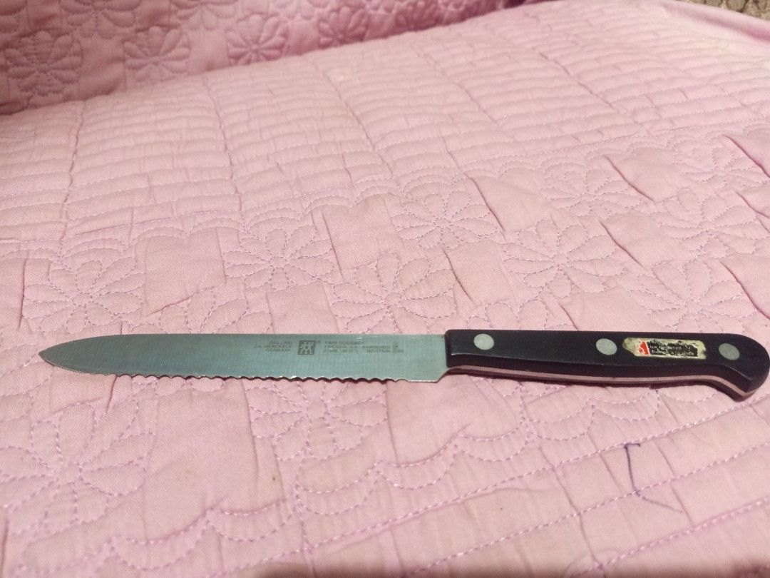 Zwilling j.a henckels Germany knives (Category: Knives & Chopping Boards) located in Pasig City. Submitted by urdal01 (Listing ID 1458032737, Image 2). Description: Zwilling j.a henckels germany goodcondition/surplus sharp Made in germany.