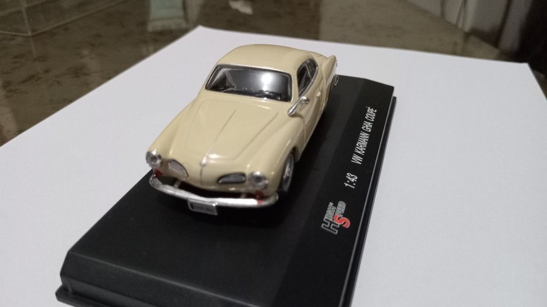 VW Karmann Ghia Coupe Diecast Model Car (Category: Vehicle & Diecast Models) located in Iloilo. Submitted by cdex.200300 (Listing ID 1458189123, Image 2). Description: • 1:43 Scale Model • VW KARMANN GHIA COUPE Die Cast Model SC 1:43High Speed Brand • Comes in original acrylic protective case • Highly detailed model • Perfect for Porche & Volkswagen collectors and enthusiasts Note: The shipping fee is not included and will be calculated based on 