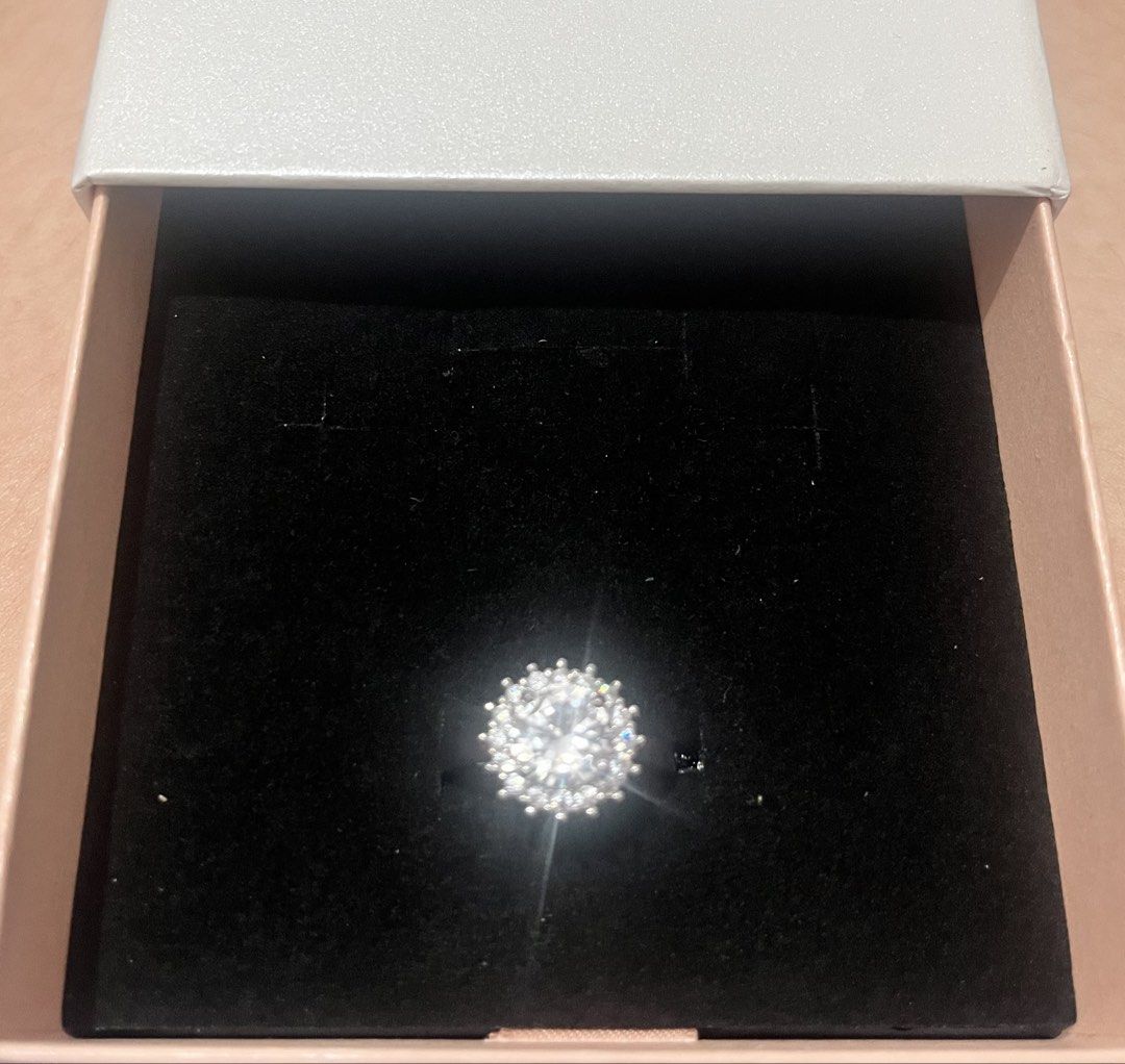 1 carat moissanite ring (Category: Body Jewelry) located in Quezon City. Submitted by bcbiteshop (Listing ID 1458134170, Image 1). Description: 1 carat moissanite ring purchased from Guangzhou China Size adjustable .
