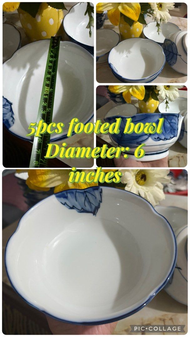 5pcs ceramic bowl from japan surplus (Category: Other Kitchenware & Tableware) located in Santo Tomas. Submitted by rufon.joy42 (Listing ID 1458292970, Image 2). Description: Ceramic bowl from japan surplus Good condition no issue Malinis sa loob.