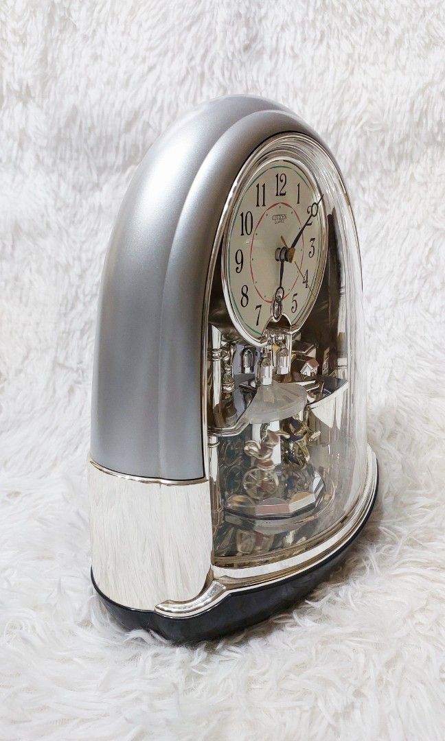 🕰️ CITIZEN Quartz Decorative Clock (Category: Clocks) located in Binan City. Submitted by sakuratreasuresph (Listing ID 1458145193, Image 3). Description: 🕰️ CITIZEN Quartz Decorative Clock Bring a touch of classic Japanese charm and timeless sophistication to your home with this beautiful CITIZEN Quartz clock. 🕰️✨ 🔹 Classic silver-tone design 🔹 Ornamental pendulum with detailed display 🔹 Quartz movement 🔹 Striking reflective finish 🔹 Per