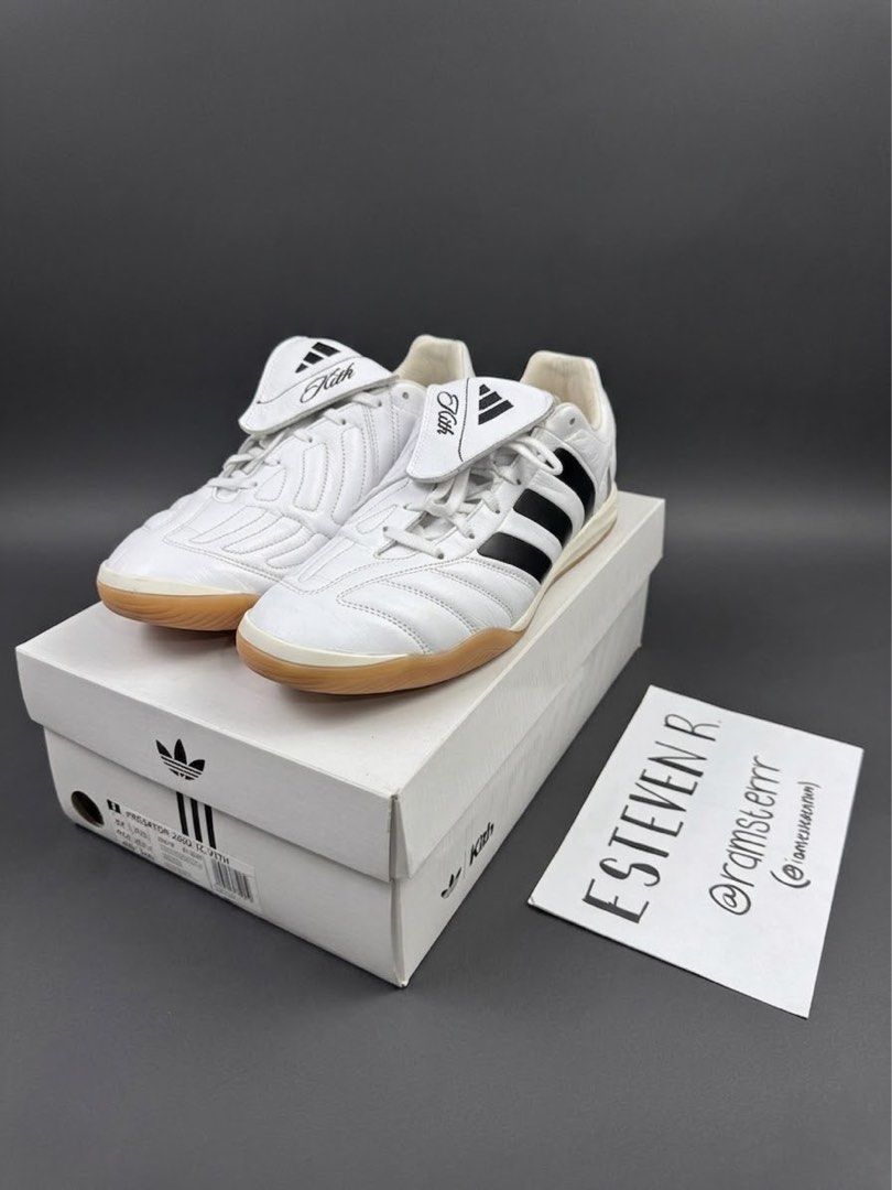 Adidas Kith Football Predator (Category: Sneakers) located in Manila. Submitted by lessstuffstudio (Listing ID 1458162361, Image 1). Description: Adidas X Kith Predator Football Shoes Bought in Kith Paris (Complete with box and extra laces) Used 5 times Size 12 US Slightly Negotiable for sure buyers only.