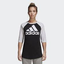 Adidas Raglan Tee Black White Logo 3-Stripes (Category: Shirts) located in Manila. Submitted by ilovebubu28 (Listing ID 1458154915, Image 1). Description: - Adidas raglan t-shirt - Black body with white 3-stripes logo on front - White 3/4 sleeves - Classic sporty design - Perfect for casual wear or workouts - Easily pairs with jeans or shorts Made in Pakistan Color rate 10/10 .