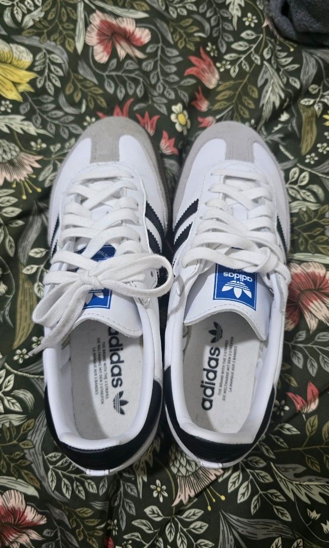 Adidas Samba (Category: Sneakers) located in Quezon City. Submitted by joyce_ma.28 (Listing ID 1458221063, Image 3). Description: ORIGINAL Adidas Samba US: 6.5 CHN: 240 PH SIZE: 24CM w/o box 2-3 Times lang nagamit Reason for Selling - medyo masikip 4.5K negotiable.
