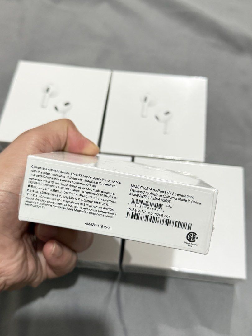 AirPods (3rd generation) (Category: Earphones) located in Quezon City. Submitted by 2ndhanddump (Listing ID 1458098564, Image 3). Description: .