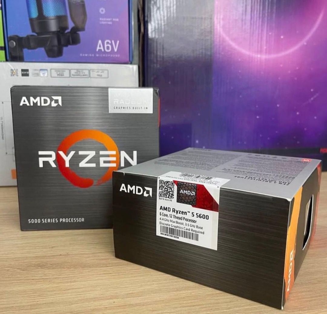 AMD Ryzen 5 5600G / R5-5600 / R5-3400G Desktop Processor AM4 Socket 6-Core 12-Thread For Desktop PC Computer (Category: Others) located in San Juan. Submitted by fiercefox.320697 (Listing ID 1458286998, Image 1). Description: AMD Ryzen 5 5600G / R5-5600 / R5-3400G Desktop Processor AM4 Socket 6-Core 12-Thread For Desktop PC Computer Brand New Original Items Comes with 2 years warranty *100% Original And Legit *All Accessories include Freebies *Al