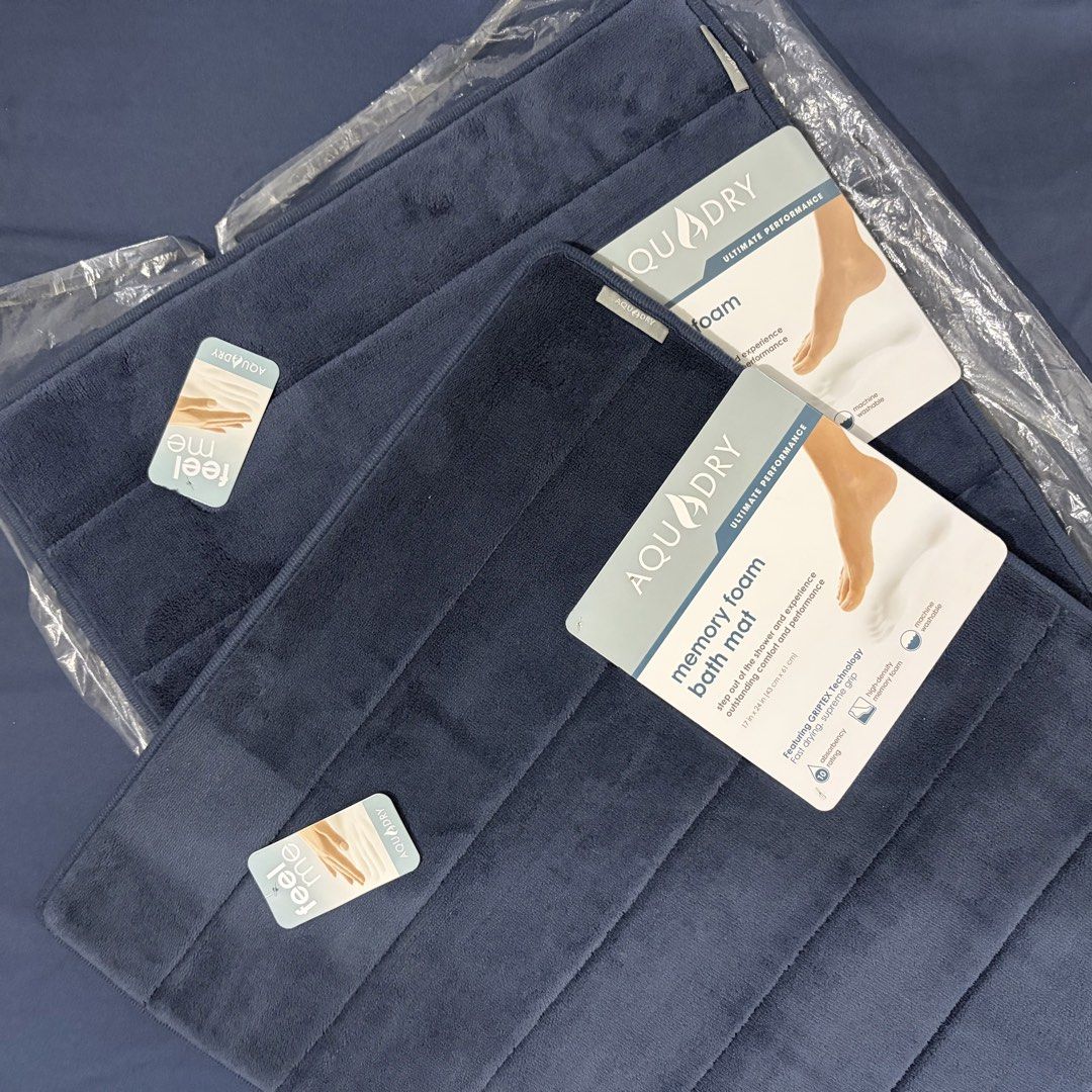 Aqua Dry Aquadry Memory Foam Bath Mat (Category: Carpets, Mats & Flooring) located in Quezon City. Submitted by iywm_ (Listing ID 1458284775, Image 1). Description: ▪️1k for 2. bought this as an extra but never used it ▪️rfs: decluttering ▪️shipping via grab or lalamove only 📍loyola heights, qc.