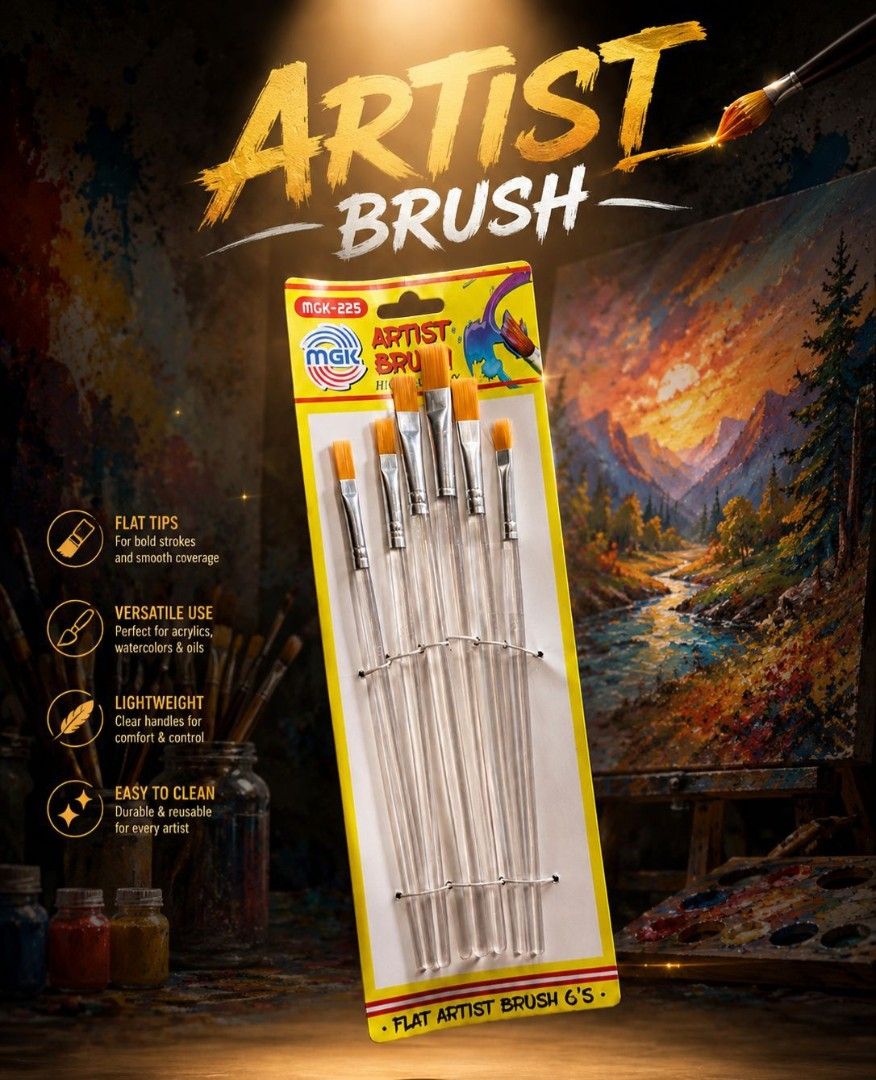 Artist paint brush set (Category: Art & Prints) located in Quezon City. Submitted by bellemarketing (Listing ID 1458199191, Image 1). Description: Artist brush per set For pick up.