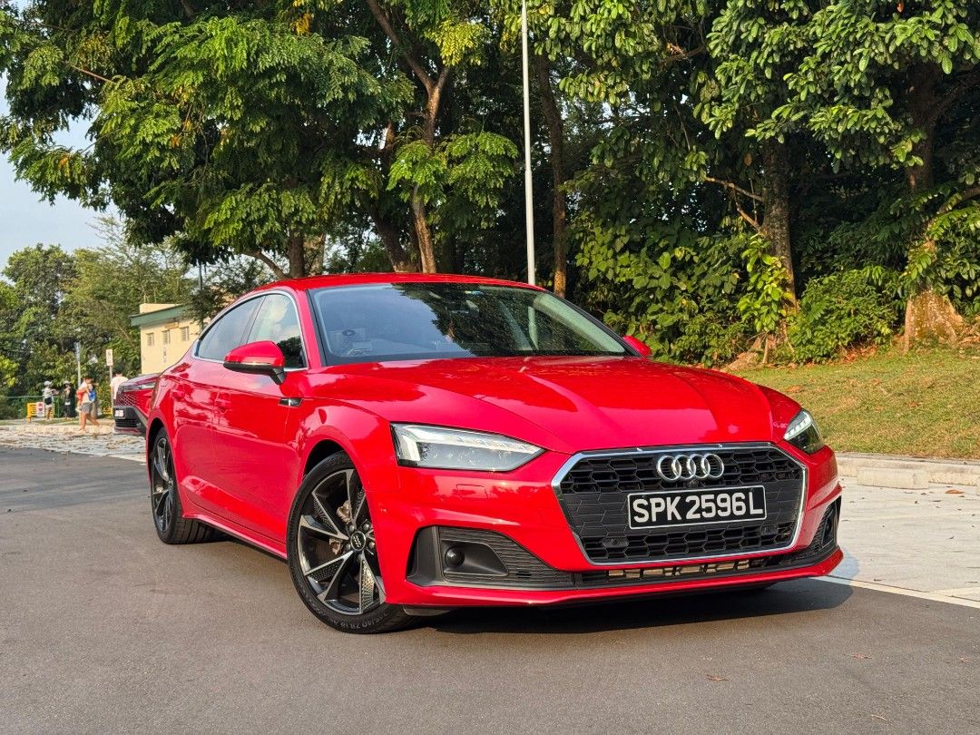 Audi A5 Sportback Mild Hybrid 2.0 TFSI S tronic (A) (Category: Used Cars) located in Singapore. Submitted by preciseauto (Listing ID 1458232028, Image 1). Description: 🔥🔥BOSS SAY ALL MUST GO CLEARANCE SALE🔥🔥 🚨CHEAPEST CARS IN THE MARKET🚨 🚘$500 DRIVEAWAY🚘 🏦LOWEST INTEREST FROM 1.48%🏦 🟢1 YEAR WARRANTY🟢 🔧FREE 1 YEAR SERVICING🔧 🏬 Vehicle 120 Points INSPECTION CHECK By In House Workshop BEFORE we put them for SALE 🚕 PHV Drivers Welcome