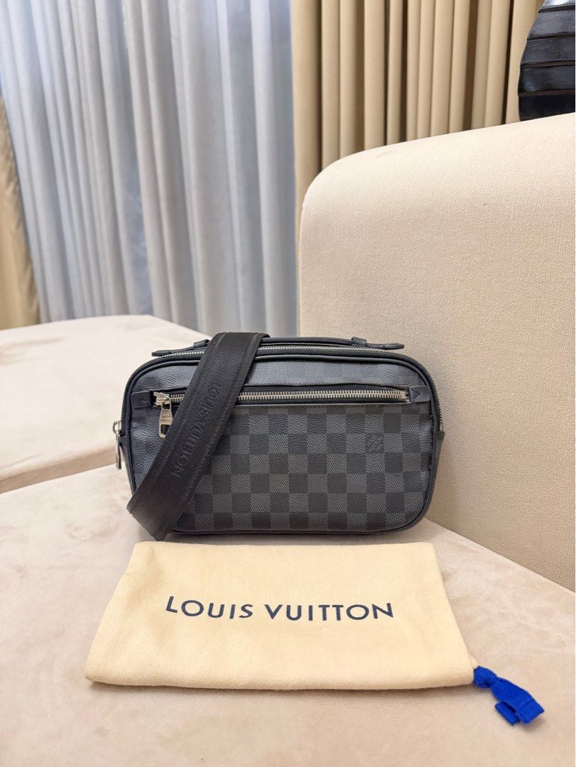 Authentic Louis Vuitton Damier Graphite Ambler Bag (Category: Luxury Bags & Wallets) located in Manila. Submitted by maria_2326 (Listing ID 1458124768, Image 2). Description: Louis Vuitton Damier Graphite Ambler Bag Guarantee Authentic Inclusions: Dust Bag and Certificate of Authentication Location: Manila/ QC.