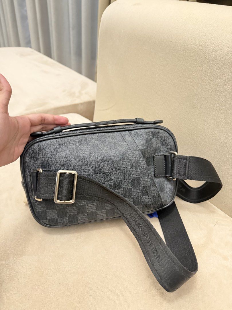 Authentic Louis Vuitton Damier Graphite Ambler Bag (Category: Luxury Bags & Wallets) located in Manila. Submitted by maria_2326 (Listing ID 1458124768, Image 3). Description: Louis Vuitton Damier Graphite Ambler Bag Guarantee Authentic Inclusions: Dust Bag and Certificate of Authentication Location: Manila/ QC.