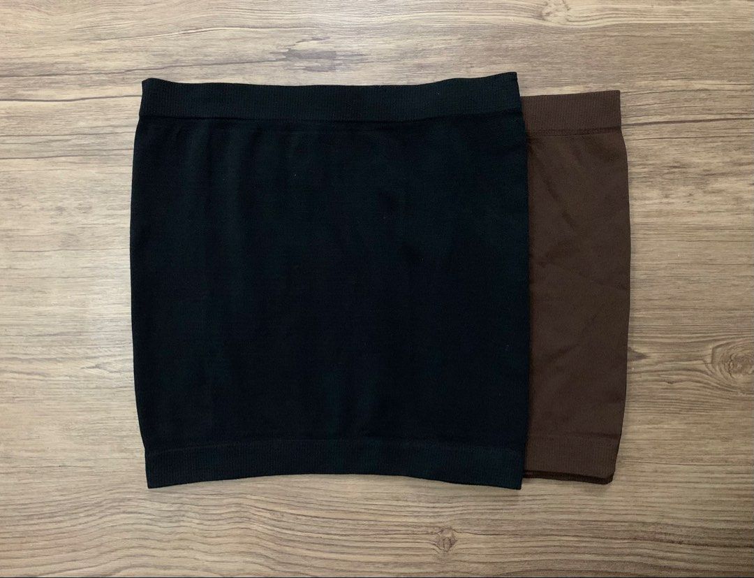 Black and Brown Tube/Inner Top (Category: Shirts) located in Vigan. Submitted by sweeeeeteclairs (Listing ID 1458110216, Image 1). Description: Black Tube - Medium Brown Tube - Small.