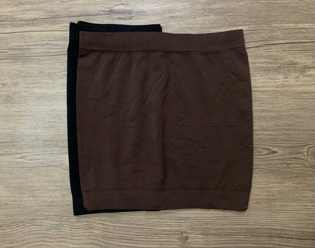 Black and Brown Tube/Inner Top (Category: Shirts) located in Vigan. Submitted by sweeeeeteclairs (Listing ID 1458110216, Image 2). Description: Black Tube - Medium Brown Tube - Small.