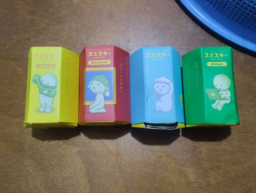 BNIB/SEALED Authentic Smiski Blind Boxes From Japan (Dressing, Museum, At Work, Bath) (Category: Designer & Blind Box Toys) located in Manila. Submitted by vaugue (Listing ID 1458141017, Image 1). Description: FOR SALE: AUTHENTIC SEALED Smiski ✨ @Museum Series ✨ Condition: BRAND NEW SEALED - RETIRED 2021 Price: ₱600 NEGOTIABLE!! Hard to find na to! Box in mint condition. Check photos for proof of seal. FOR SALE: Authentic Smiski Blind Box 🔮 ✨ @W