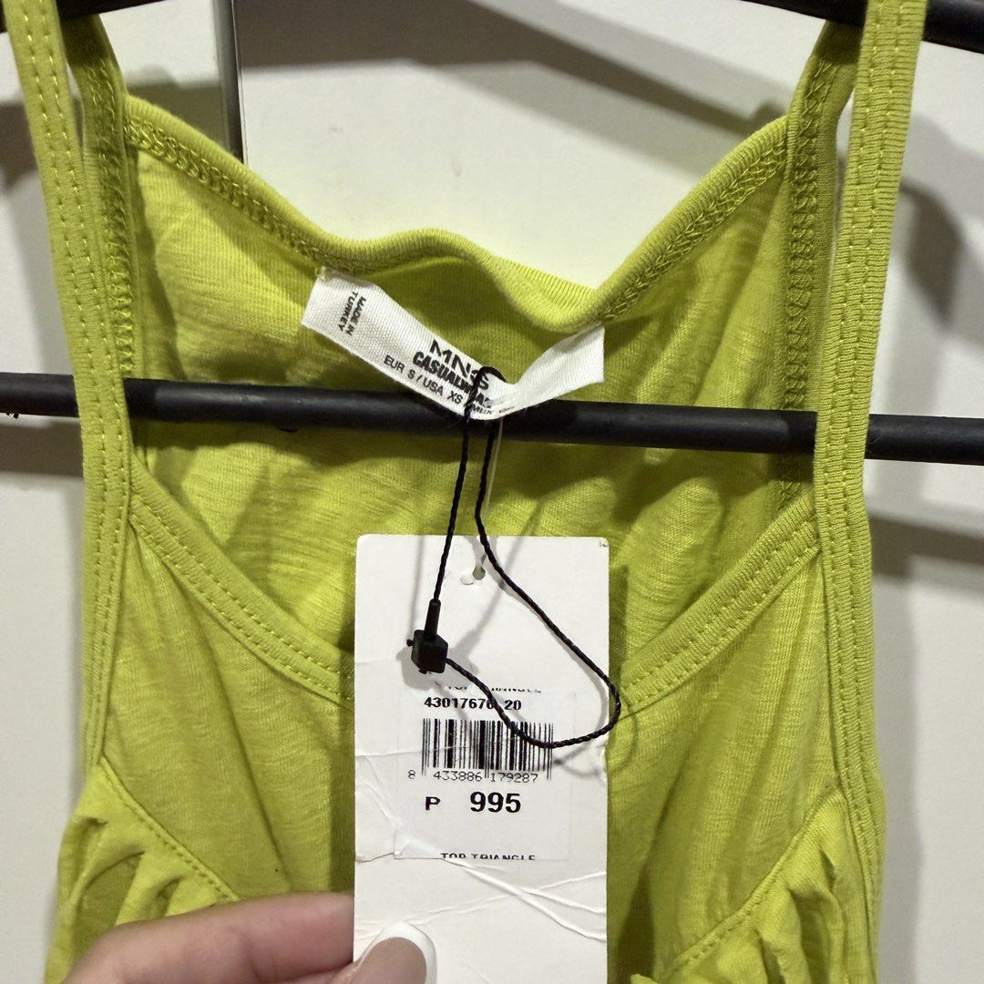 BNWT Mango Lime Green Fringed Top (Category: Sleeveless) located in Las Pinas. Submitted by selllywelly (Listing ID 1458185251, Image 2). Description: .