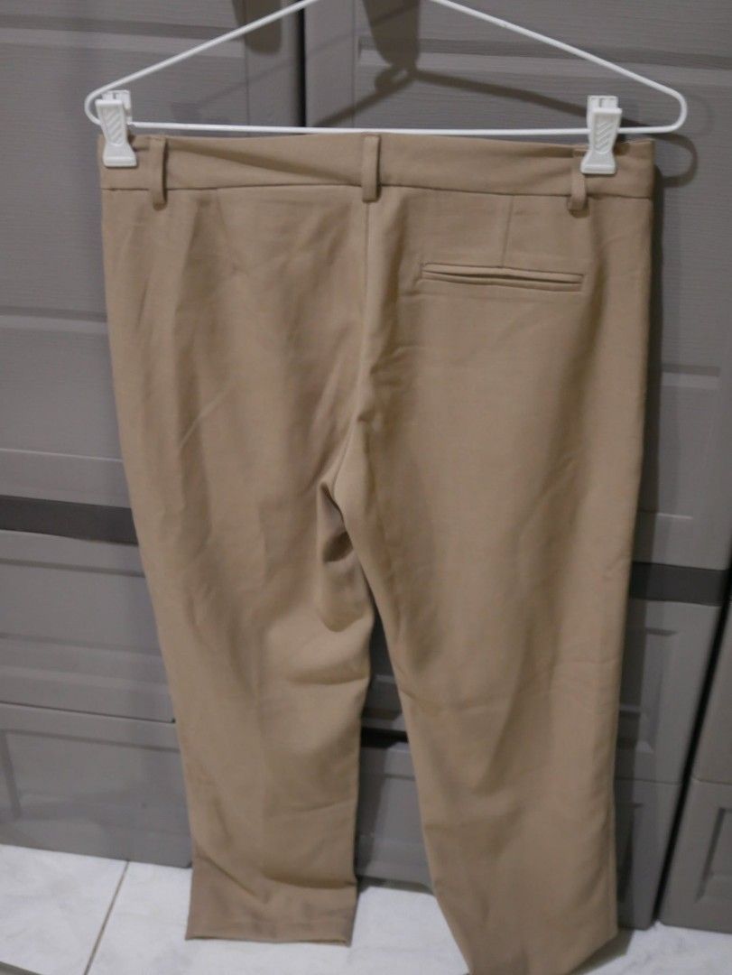 Calypso Beige Chino Pants (Category: Other Bottoms) located in Quezon City. Submitted by buniebuns (Listing ID 1458187827, Image 3). Description: size 28. chino pants for women. bagay for 5flat below women. lalamove/lbc/jnt + sf.