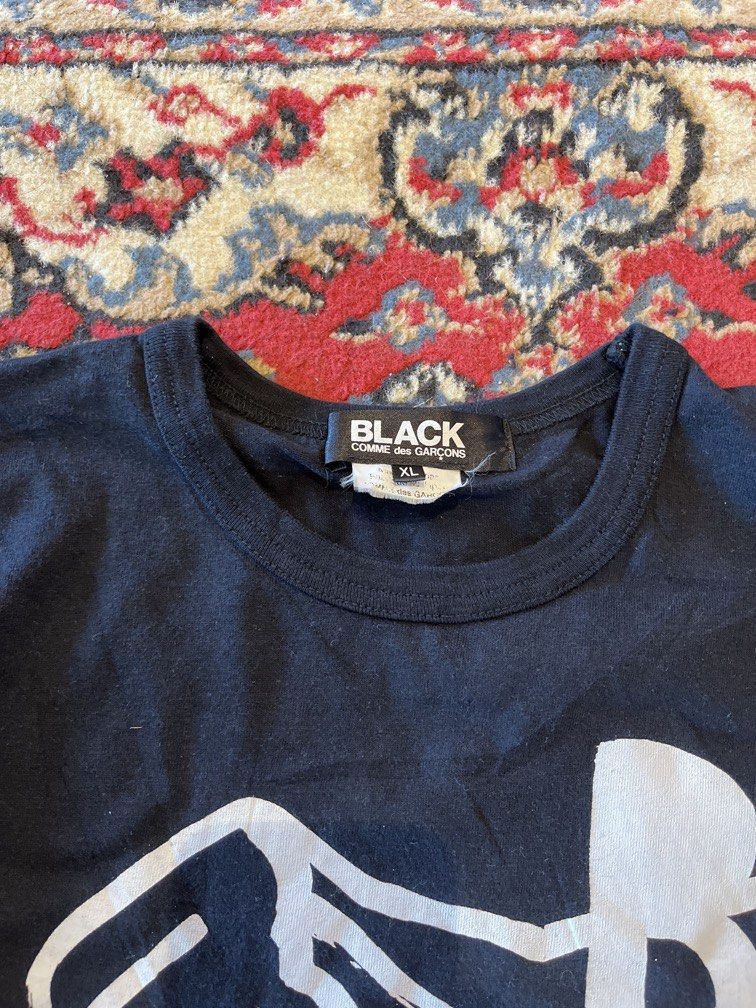 CdG black (Category: Tshirts & Polo Shirts ) located in General Santos City (Dadiangas). Submitted by gdsteals (Listing ID 1458154363, Image 2). Description: Size xl on tag see photo for details.