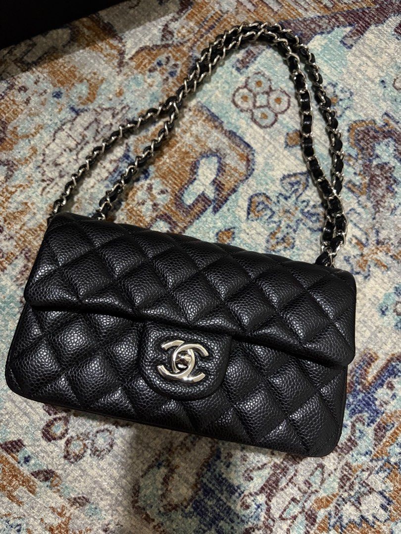 Chanel rectangular mini classic flap caviar (Category: Luxury Bags & Wallets) located in Manila. Submitted by declutter_diariess (Listing ID 1458262828, Image 2). Description: In pristine condition Fixed price.